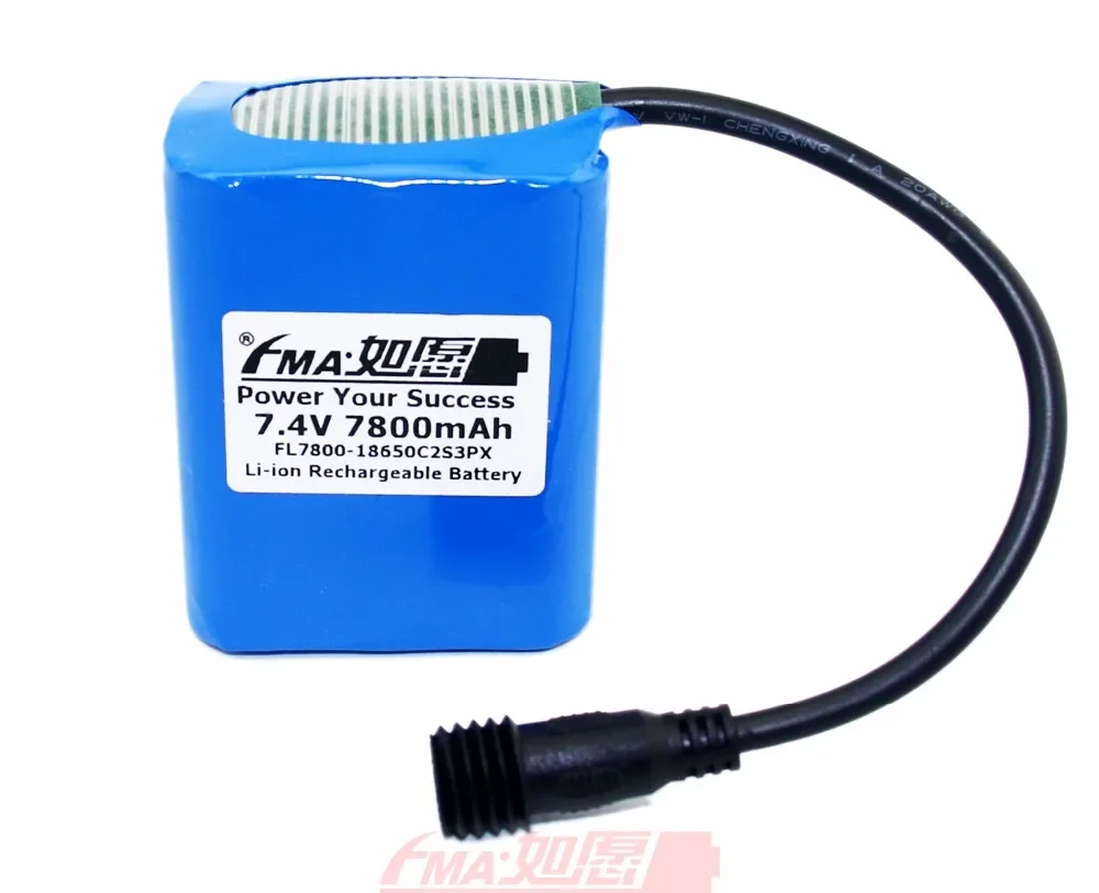 Литий-ионный аккумулятор 18650, 7,4 В, 7800 мА · ч, водонепроницаемый аккумулятор для велосипедсветильник ря MagicShine