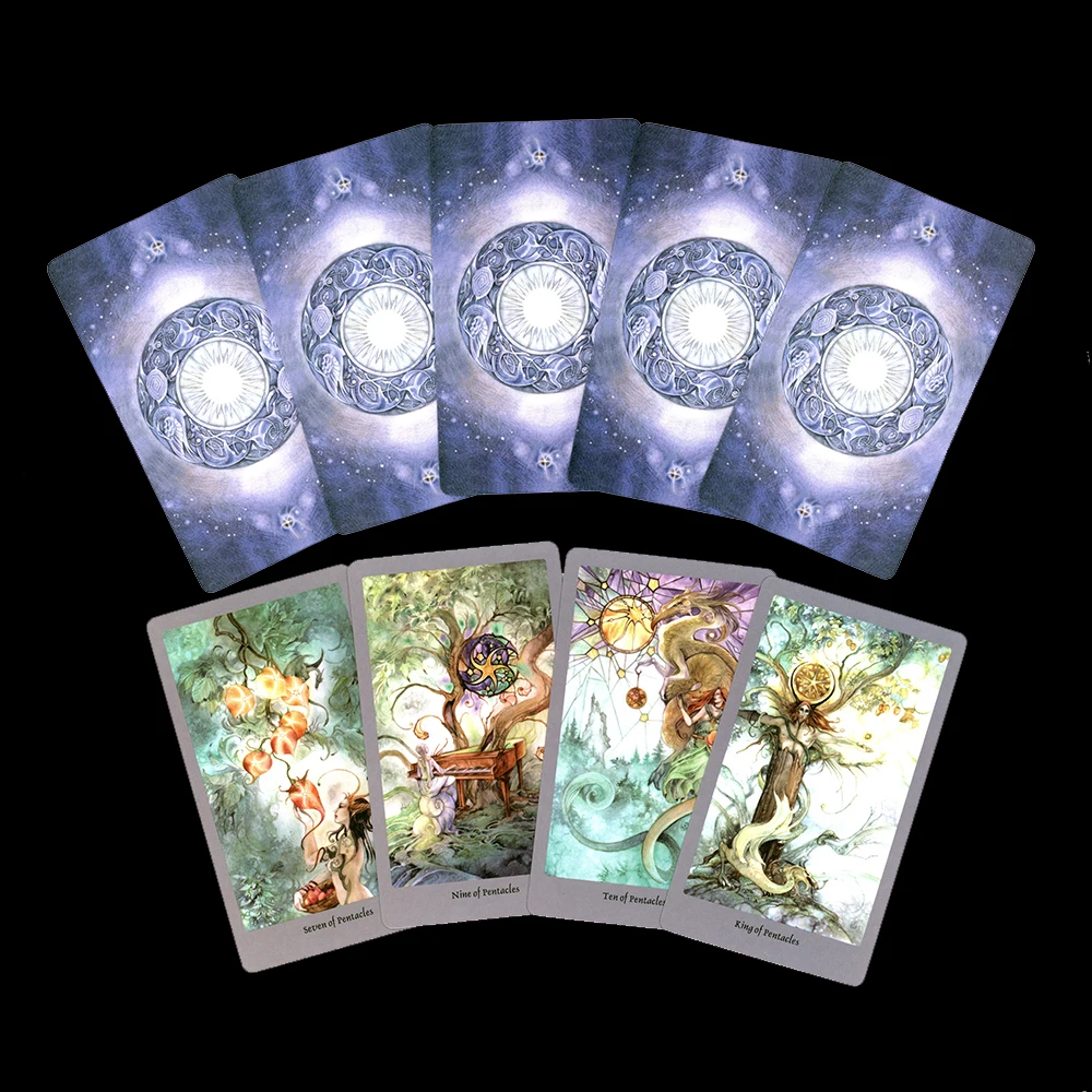 12x7cm Shadowscapes Divination Tarot with Guide Book myths, and folklore from cultures around the world.