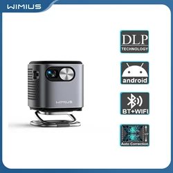 Wimius DLP проектор Поддержка 1080P Full HD Smart Android WIFI видео Открытый светодиодный мини-портативный карманный проектор с батареей