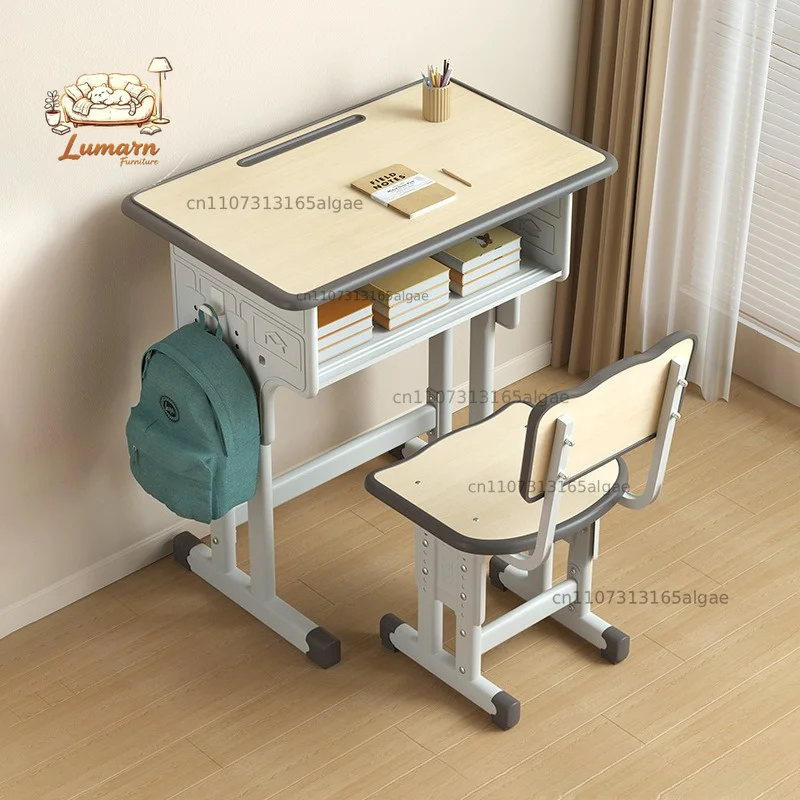 Children's Study Table School Primary School Student Table Writing Household Children's Homework Desk Set