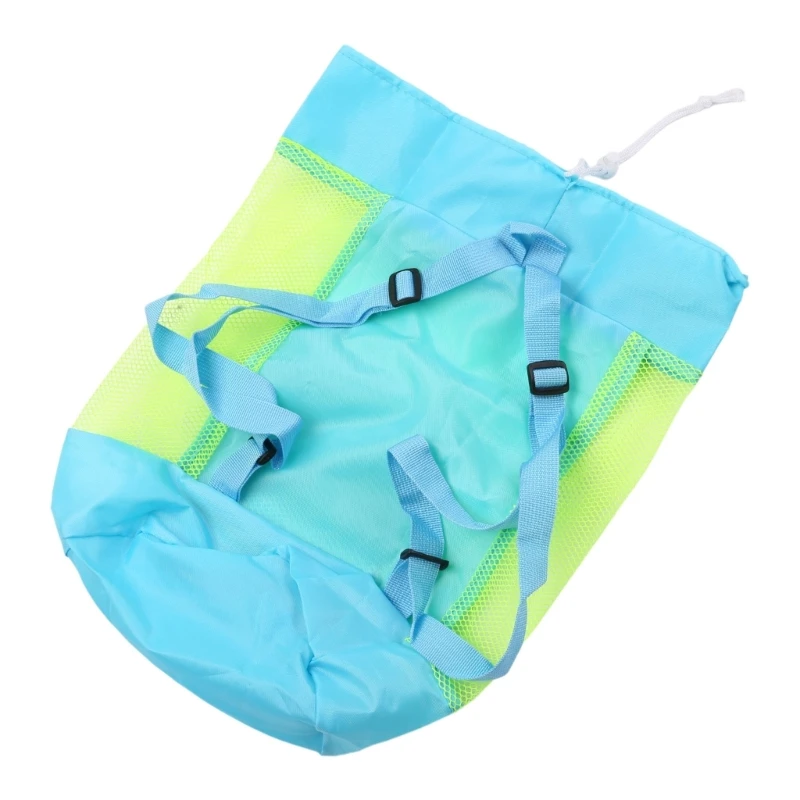 Mochila impermeable, bolso hombro para juego agua con correa con cordón, bolsa malla para almacenamiento para niños, y