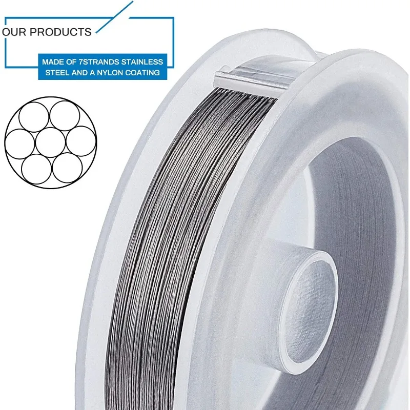 7 Strands Bead String Wire for Necklace Bracelet Making