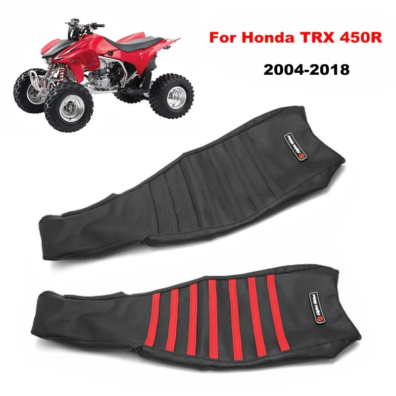 ATV Motorcycle Rib Ribbed Gripper Soft Seat Cover For Honda TRX 450R 450ER 2017 2005 2007 Dirt Bike TRX450R TRX450ER 2004-2018