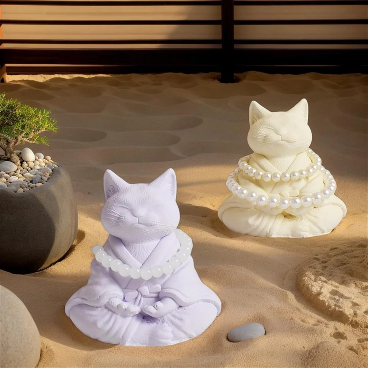 AM38M 3D Cat Aromatherapy Candle Silicone Mold Cute Decoration Drip Glue Moulds Handmade Soap Making Tool for Festival Partys