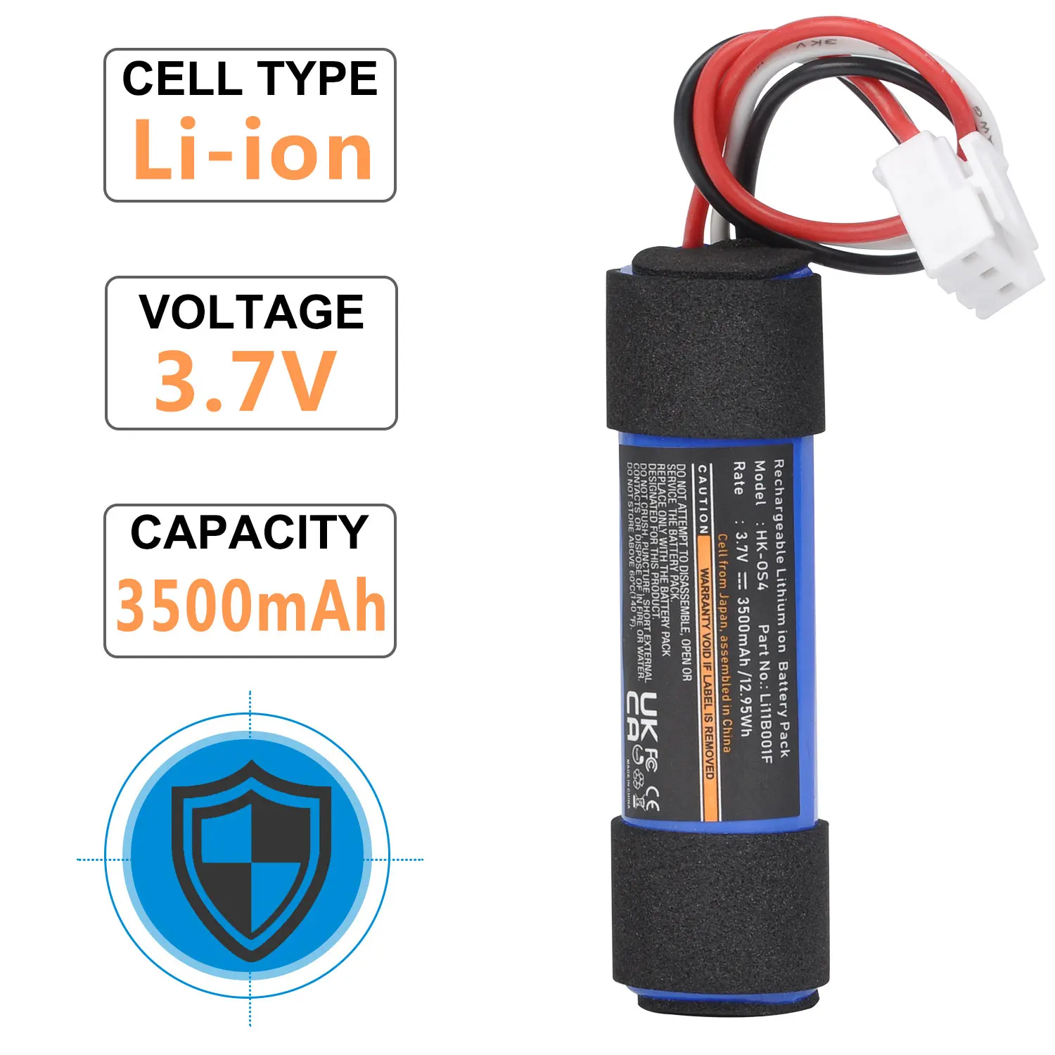 3500mAh Rechargeable Battery for Harman Kardon Onyx Studio 1, Onyx Studio 2, Onyx Studio 3, Onyx Studio 4 Bluetooth Speaker