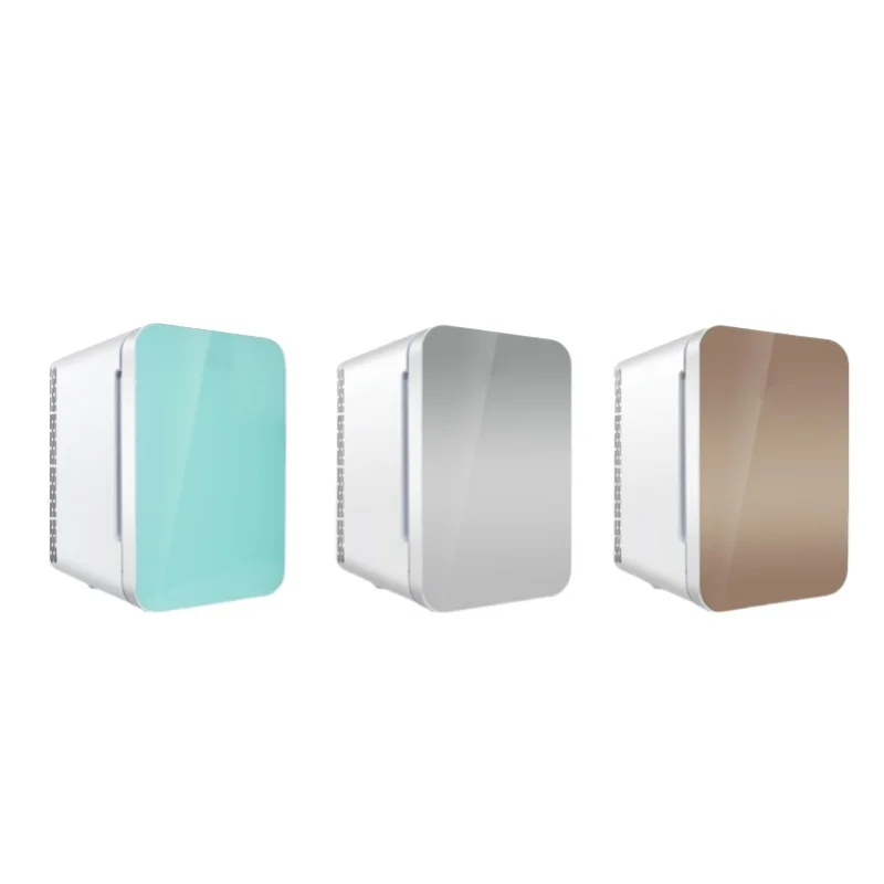 20L Portable Beauty Refrigerator Large Capacity Tempered Mirror Dormitory Mini Ice Maker New Large Capacity Beauty Refrigerator