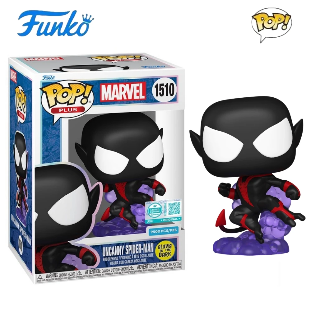 Marvel Pop Uncanny Spider-Man 1510 Figure (Glow 9500pc)Funko Action Figures Limited Edition Figurine Collectible Decoration Toy - Image 7