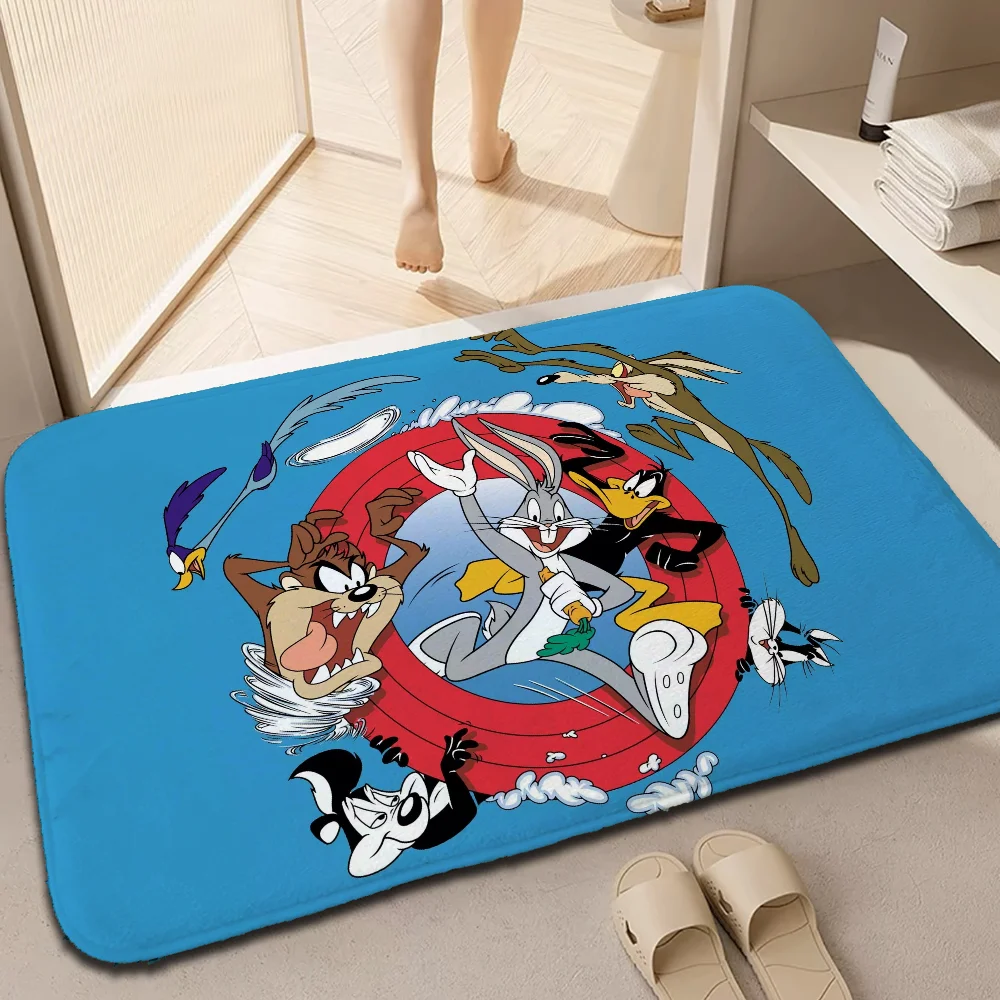 L-Looney Tunes Room Mats Bedroom Carpet for Kitchen Foot Mat House Entrance Mat Home Customized Custom Aesthetic Room Decoration