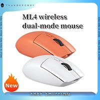 Thunderobot Ml4 Dual Mode Mouse Wireless Bluetoooth 4000dpi 50g Lightweight Ergonomics Esports Office Laptop Gamer Gaming Mouse