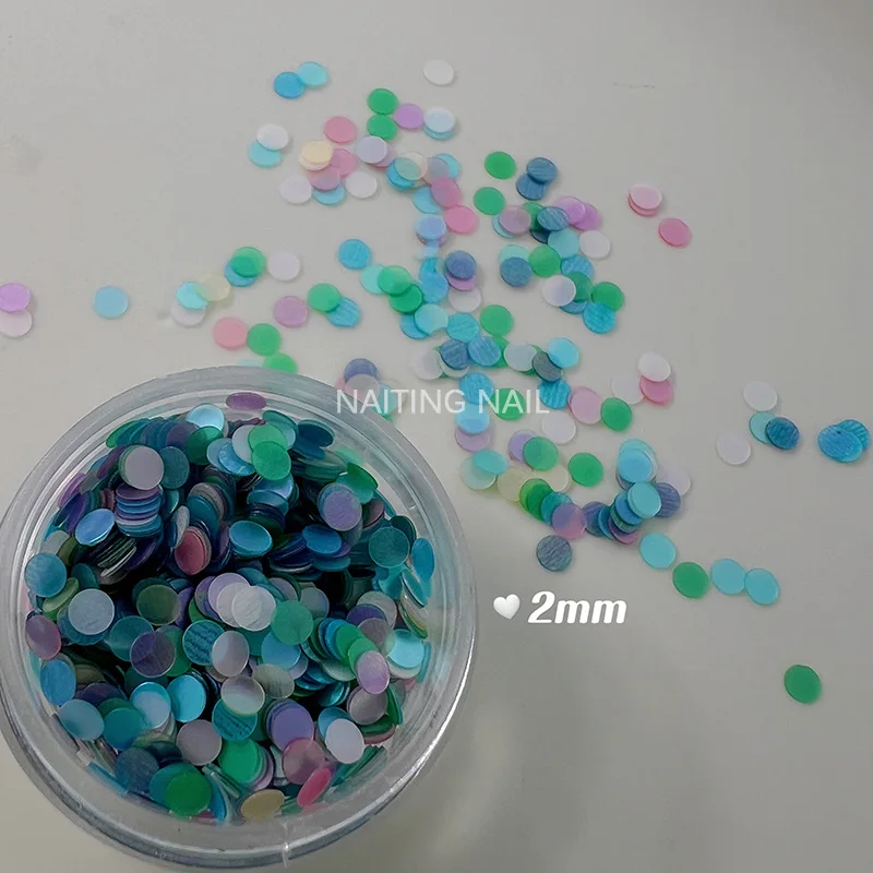 1 Box Dreamy Colorful Circular Ring Pailletten-Nagelzubehör Nageldekoration 3D Nail DIY Nails Pailletten Bunter Nagelsalon – Detail 4