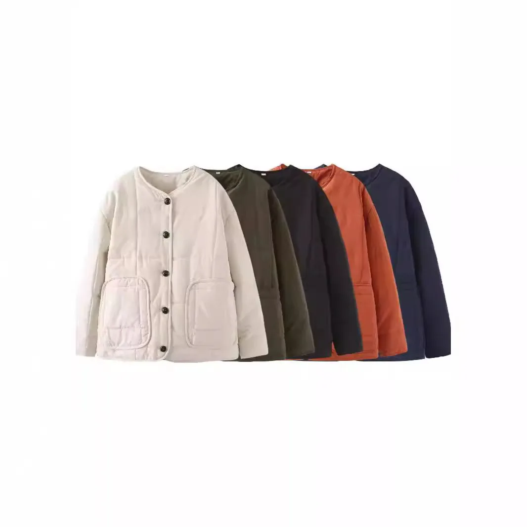 

Женская стеганая хлопковая верхняя одежда большого размера, повседневная мода, европейский и американский стиль, осень-зима, новые 24 стиля