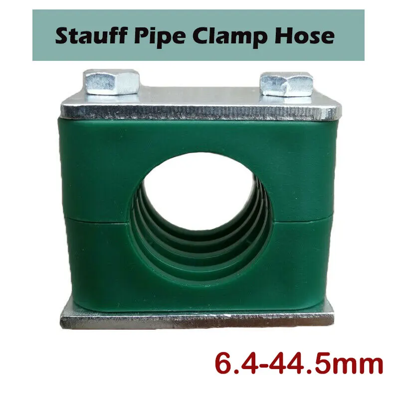 

1pcs 6.4-44.5mm Diameter Pipe Bolted Plastic Clip Single Hole Standard Hydraulic Pipe Clamp Tube Fastener Assortment Kit Durable