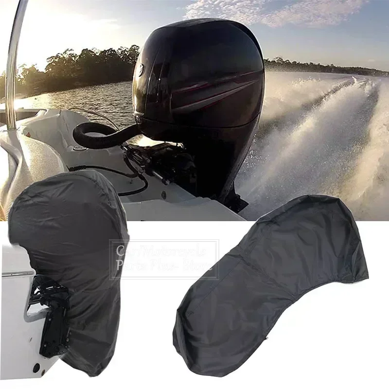 600D 6-225HP Full Outboard Motor Engine Boat Cover Black Waterproof Anti-scratch Heavy Duty Outboard Engine Protector