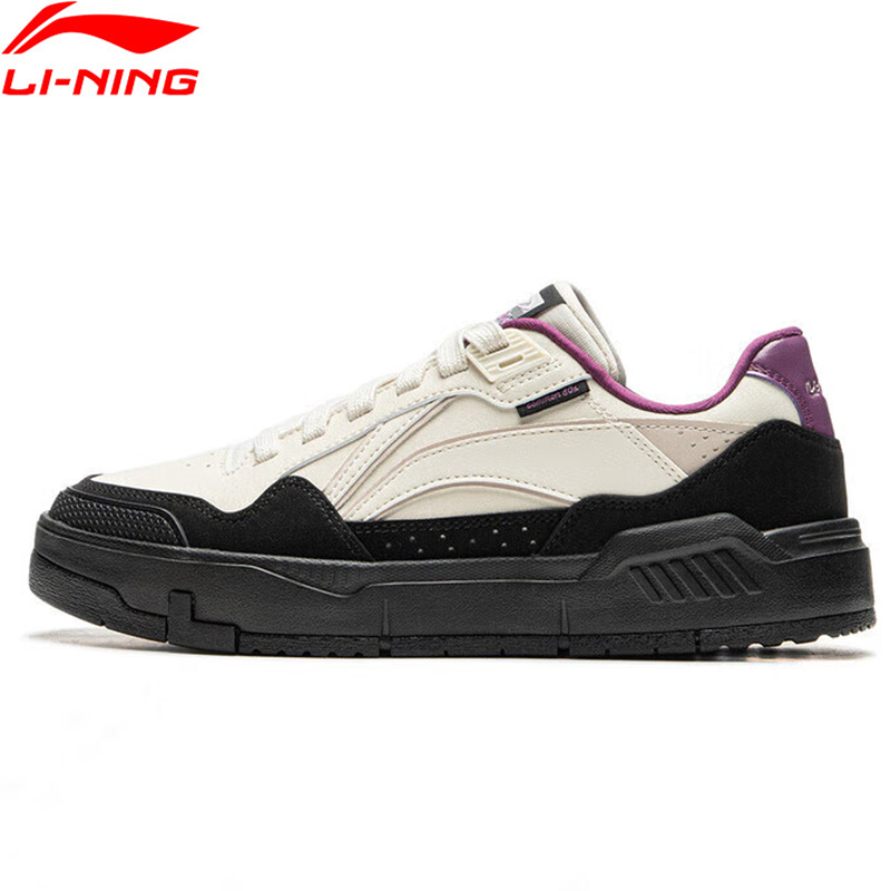  Li-Ning Women's COMMON 80s Lifestyle Shoes DUAL CUSHION Wearable Sport Shoes Classic Comfortable LiNing Leisure Sneakers AGCU158 