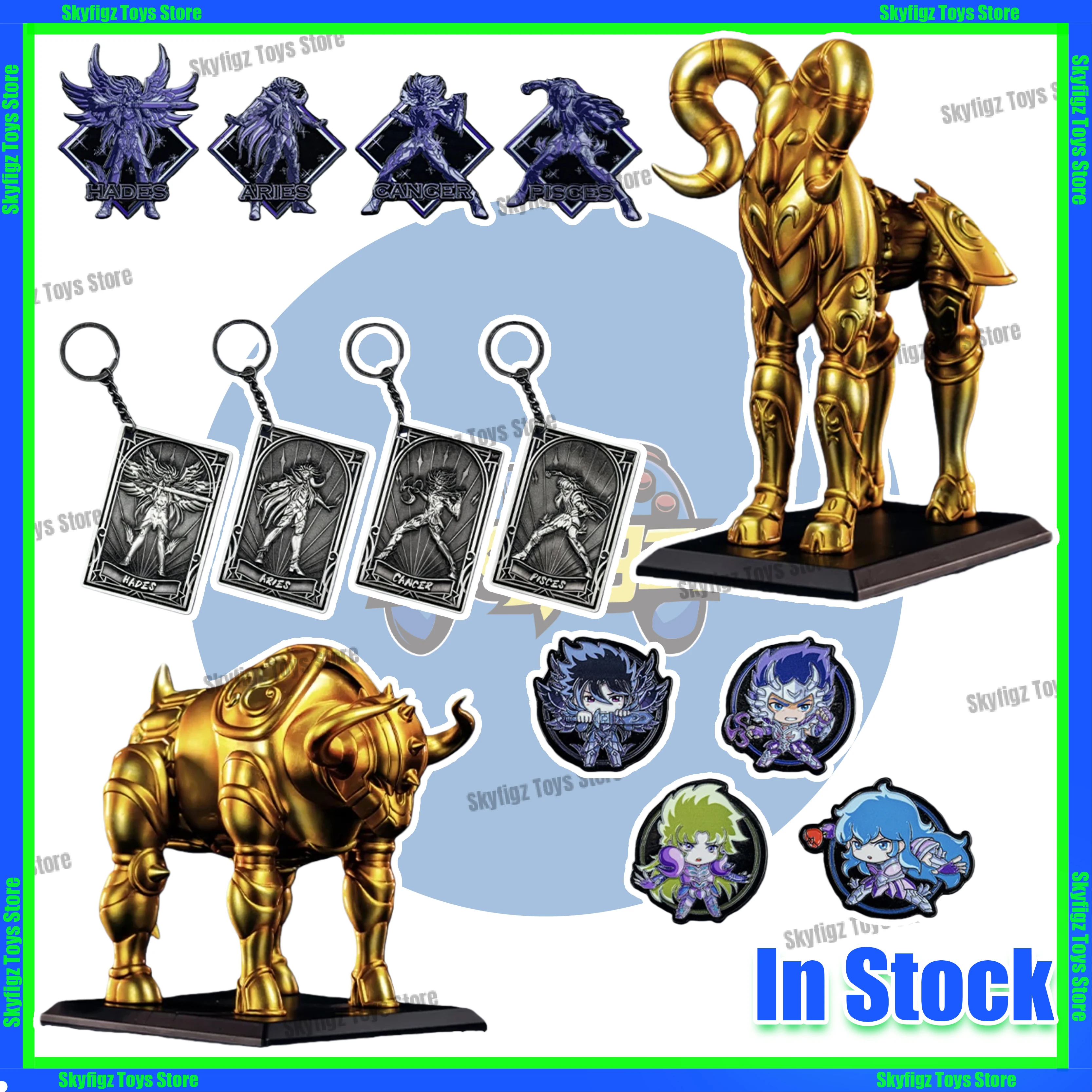In Stock Saint Seiya The New Holy War Hades 6 Play Aries Cancer Pisces Figurine Gift  Peripheral Desktop Ornament