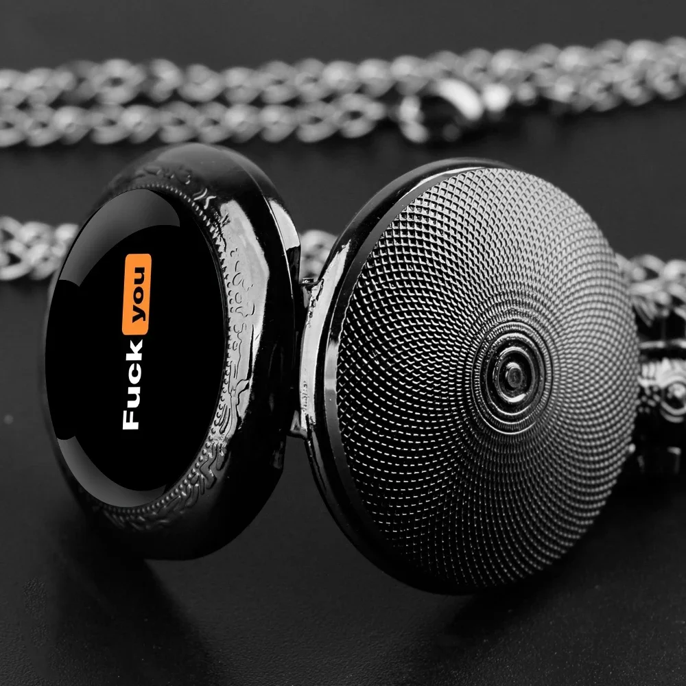 تصميم رائع على شكل قبة زجاجية، أرقام عربية، ساعة جيب كوارتز، سلسلة بدلاية، هدايا للرجال والنساء #4