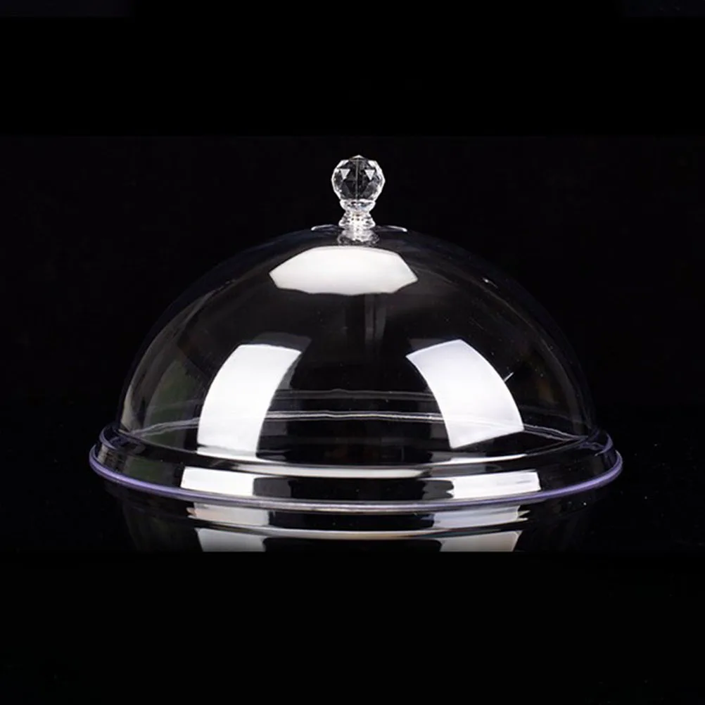 

1Set Dustproof Cover Snack Plate Acrylic Cake Stand Multi-Function Dessert Plate Party Fruit Display Tray Cake Tray