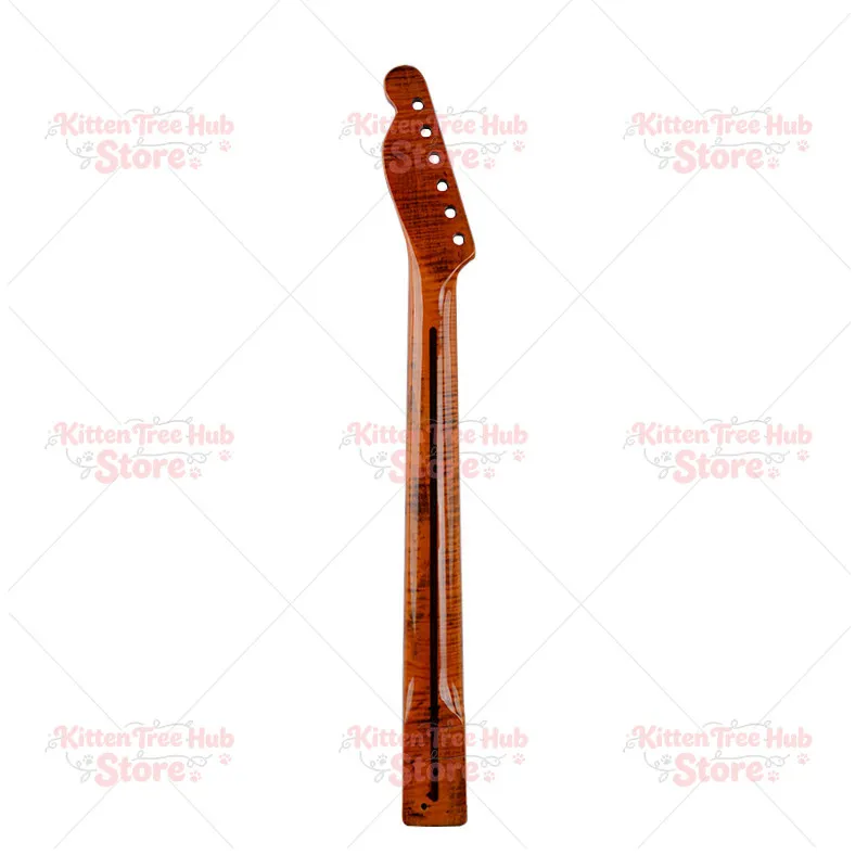 For Style 21 Fret Maple Guitar Fretboard Stained Gloss Finish Pearl Inlay 6 String Electric Guitar Neck Replacement Parts