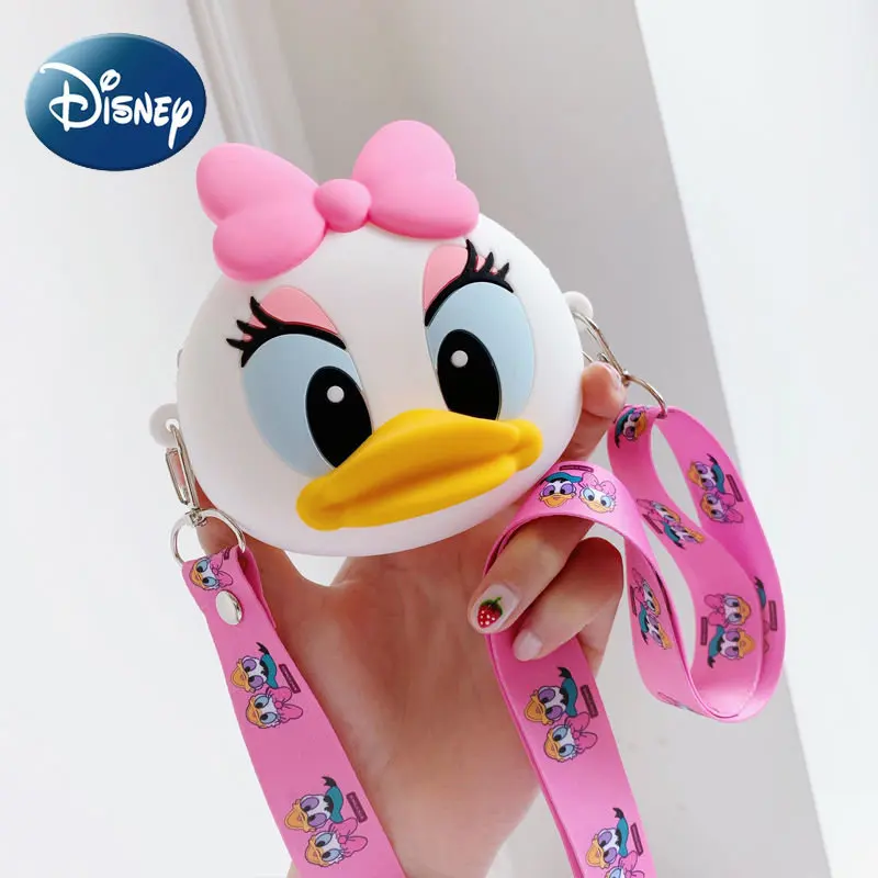 Disney Coin Purse Cartoon Donald Duck Silicone Crossbody Bag Fashion Coin Purse for Children