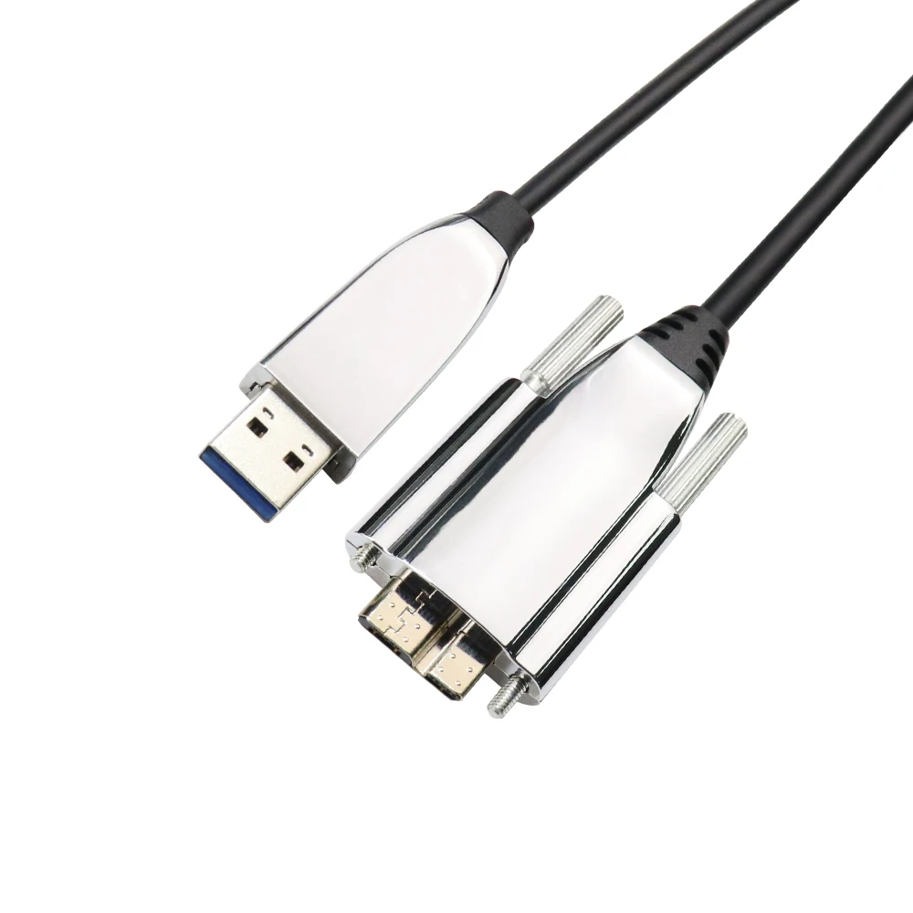 

5-30 Meter Active Optical Fiber 5 Gbps High-Speed Black USB To Micro B Cable for External Hard Drive Disk