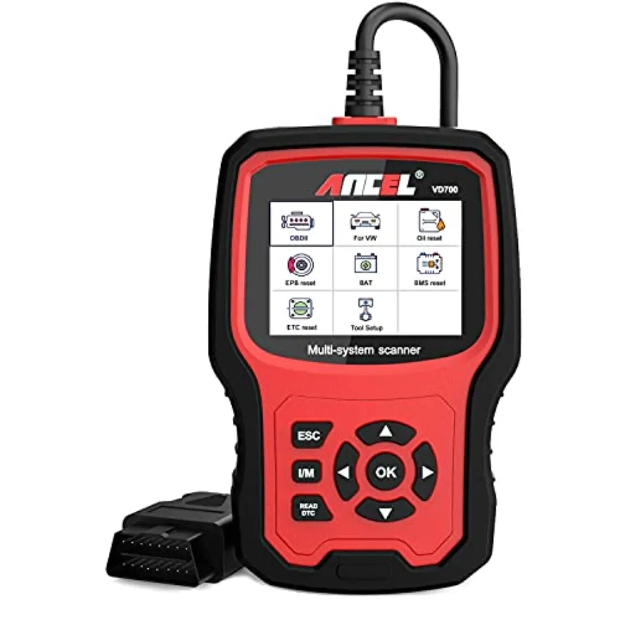 VD700 OBD2 Scanner for VAG Vehicles with Comprehensive Diagnostic Capabilities Including Oil Reset TPMS EPB TPS SAS Injec