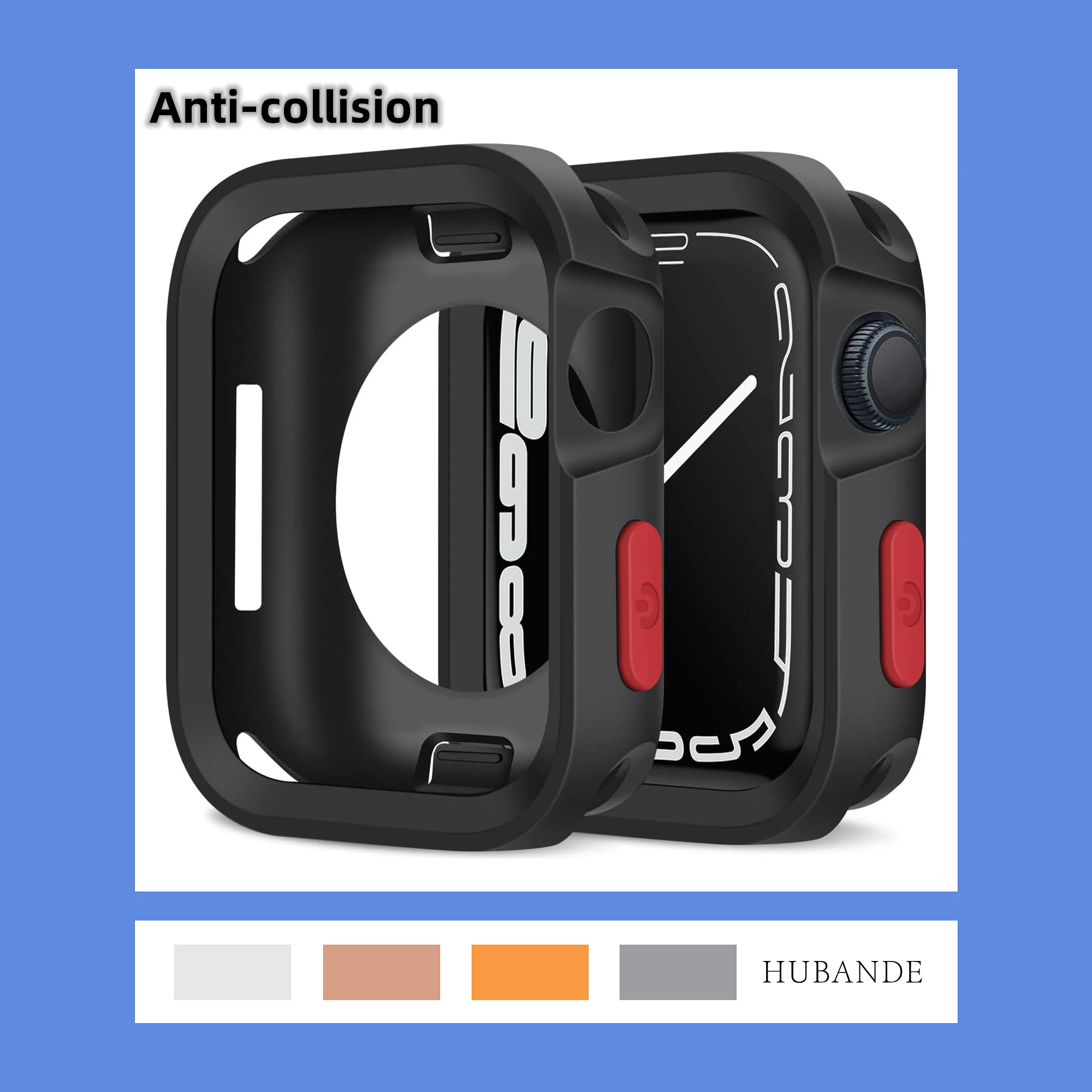 TPU-Schutzhülle für Apple Watch Serie Ultra 49mm 9 8 7 41mm 45mm Stoßstangen rahmen Gehäuse für iwatch 6 5 se 4 40 44mm Gehäuse