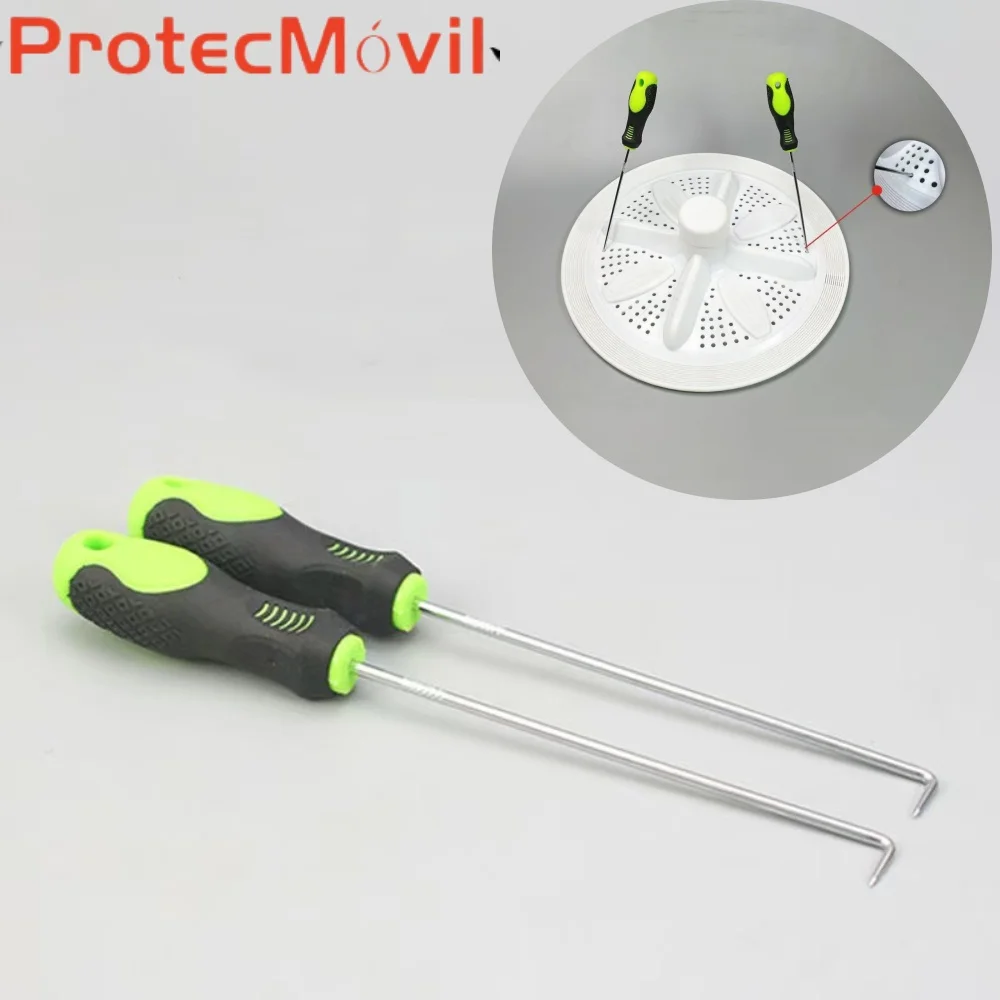 2pcs Special Pull Hook & Base Puller for Top-Load Washer - Appliance Cleaning Repair Tool with Agitator Screwdriver