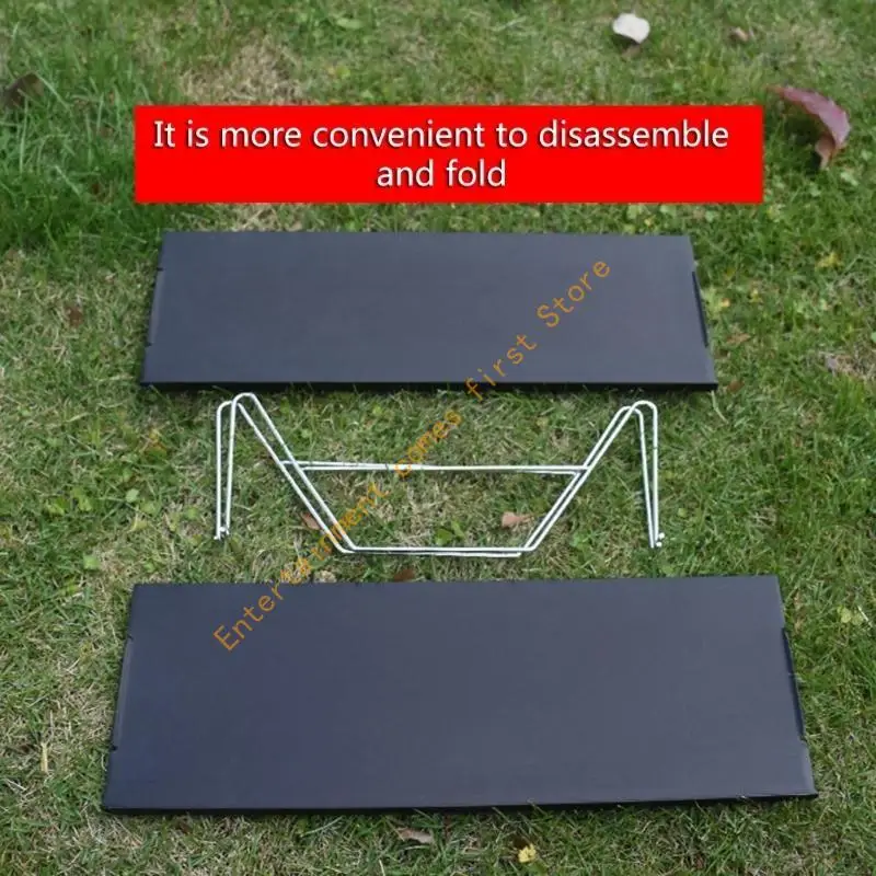 

Folding Camping Side Table Aluminum Top Travel Table Fold Up Lightweight Table 55KD