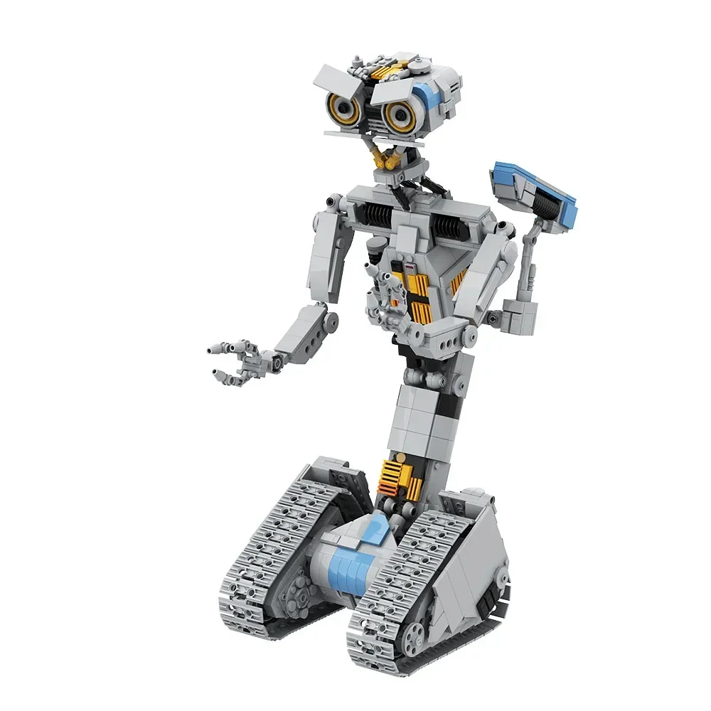 Gobricks MOC Brick Johnnyed 5 Robots Model  Shorted-Circuits Military Emotional Robot Building Block Kit Toys For Adult Gifts