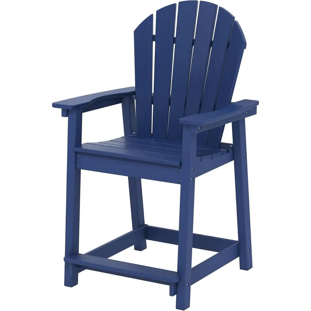 

Tall ern Adirondack Chair, All Weather HDPE Bar Height Adirondack Stools Widened Durable Design or Porch Patio Yard Lawn ire Pit