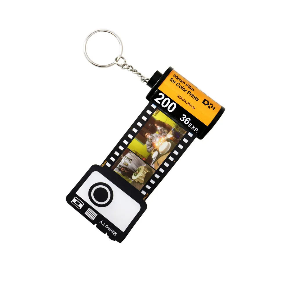 5 10 15 20 صور فيلم لفة المفاتيح صور مخصصة غطاء ألبوم النص Keyrings شخصية هدية عيد الحب #3