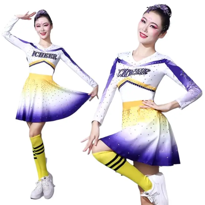 

Women's Cheerleading Competition Aerobics Dance Performance Dress Professional Cheerleading Team Adult Sports Aerobics Clothing
