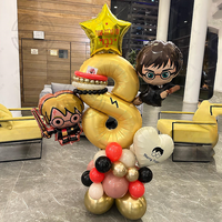 25Pcs Harry Potter Theme Balloon Column 32inch Golden Number 1-9th Children Birthday Baby Shower Party Decor Globos Supplies
