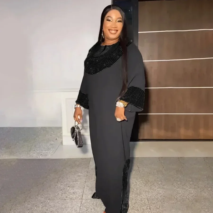 عبايات للنساء دبي فاخر 2025 فساتين راقية إسلامية أفريقية قفطان ماروكين فساتين الحفلات المسائية بوبو رداء جلابة فام #5