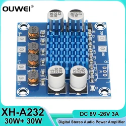 XH-A232 TPA3110 30W+30W 2.0 Channel Digital Stereo Audio Power Amplifier Board Module DC 8-26V 3A C6-001 for Arduino TV Speaker