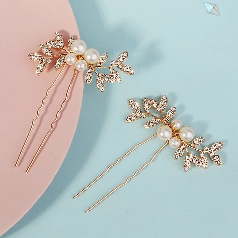 Neueste Gold handgemachte Perle Blume Haarkamm schöne Strass Haarspange Braut Kopfschmuck Hochzeit Zubehör – Detail 22