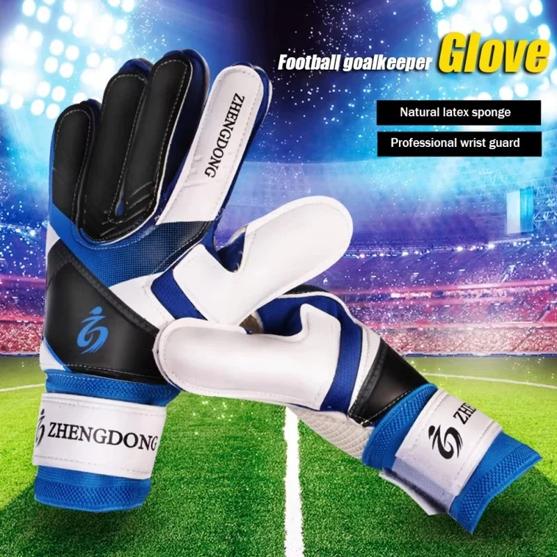 

Professional Soccer Goalkeeper Gloves Adults Kids Finger Protection Goal Thickened Latex Football Gloves for Futbol Futebol Goal