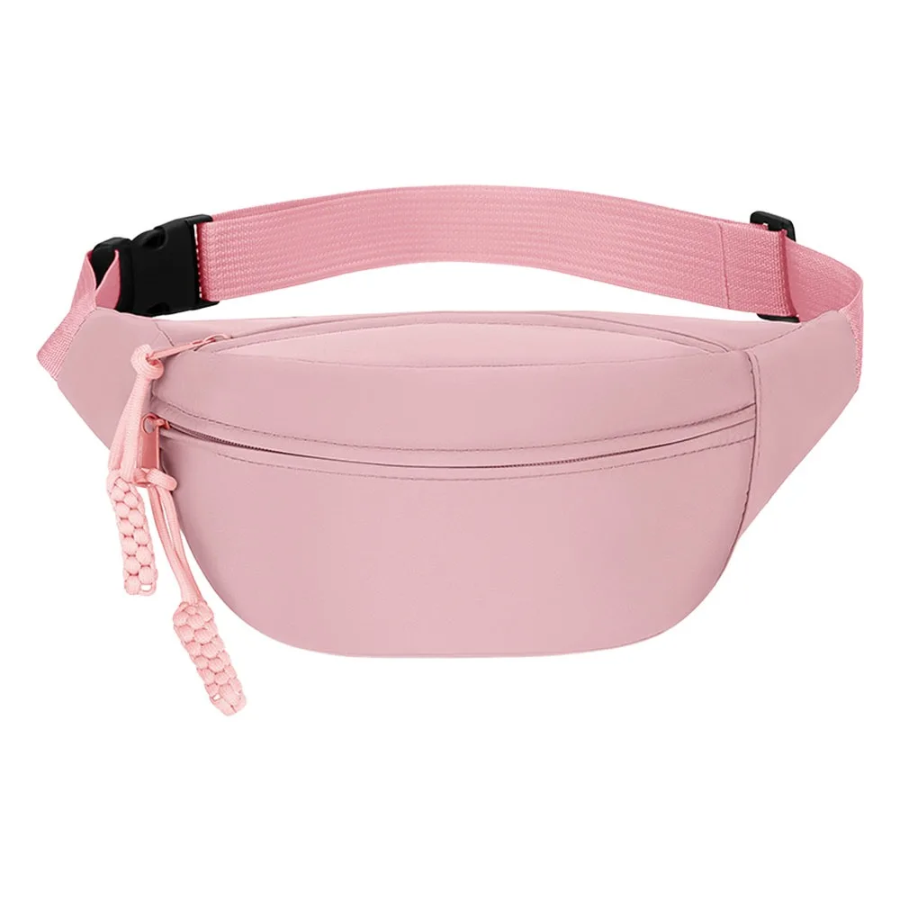 Oxford Cloth Women's Chest Bag Adjustable Strap Multi Pocket Crossbody Bag Zipper Closure Quick Release Buckle Waist Bags
