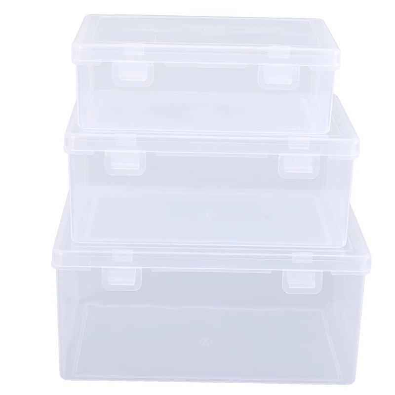 Caja de almacenamiento de PP transparente, organizador de escritorio, pegatinas de gran capacidad, caja de lápices, soporte para subpaquete, papelería de escritorio