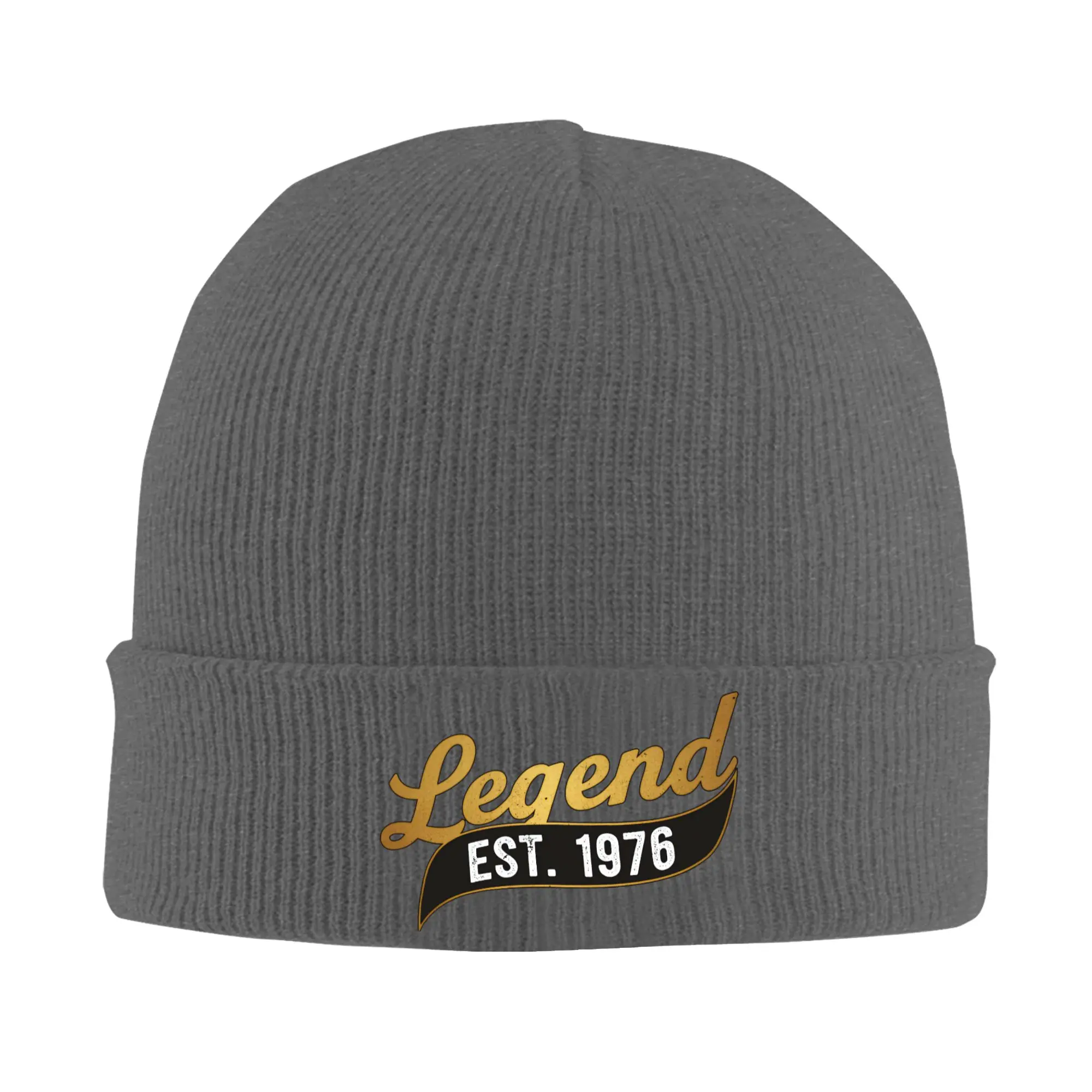 Generation X 1976 Hat Autumn Winter Beanie Fashion Legend Est 1976 Cap Unisex Acrylic Knitted Hat,