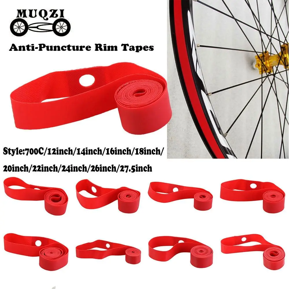 PVC Rubber Anti-Puncture Rim Tapes Strips MTB Mountain Bike Road Bicycle Folding Tire Liner Premium Band Tube Protector