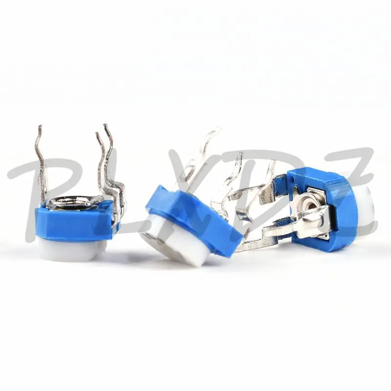 500 Buah RM065 Potensiometer Pemangkas 100 200 500 1K 2K 2.2K 5K 10K 20K 50K 100K 200K 500K 1M Ohm Rm-065 Resistor Variabel Trimpot