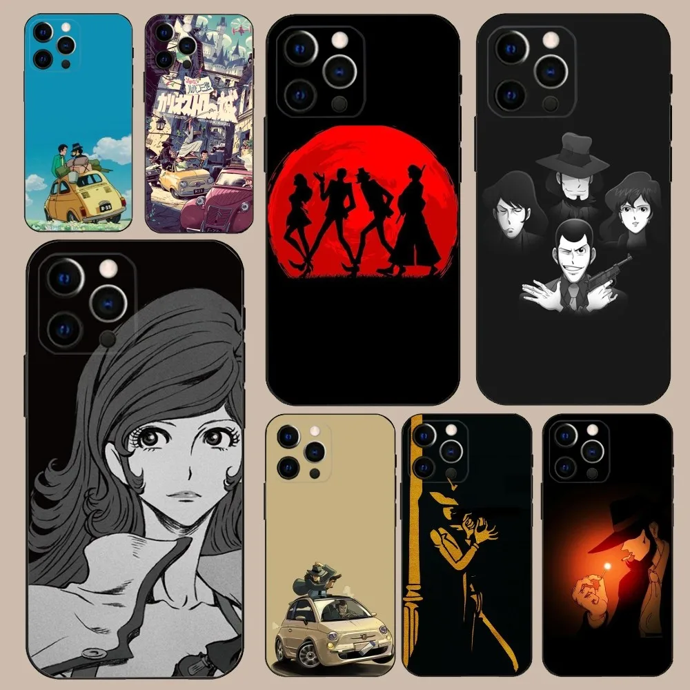 L-Lupin the T-Third Phone Case For iPhone 16,15,14,13,12,11,Pro,X,XS,Max,XR,Plus,Mini Soft Black Cover