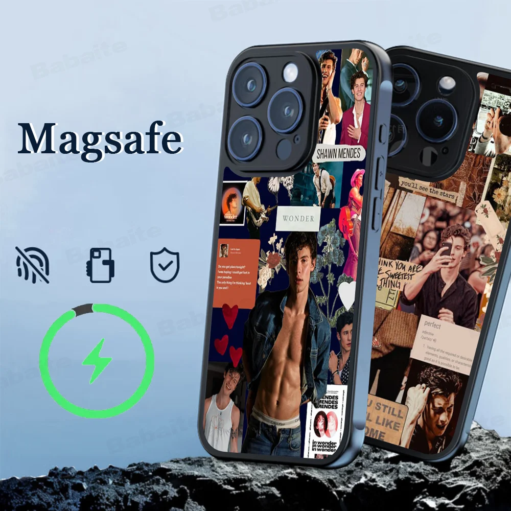 Singer S-Shawn M-Mendes Phone Case Magnetic Case For IPhone 16 14 13 12 11 15 Pro Max Plus For Magsafe Wireless Charge Cover