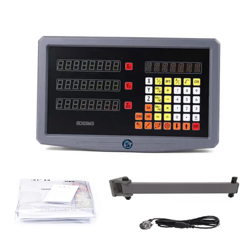 YHSINO 3 Axis SDS2-3MS Grating CNC Digital Readout Display DRO SDS3MS Lathe Milling Machine Counter