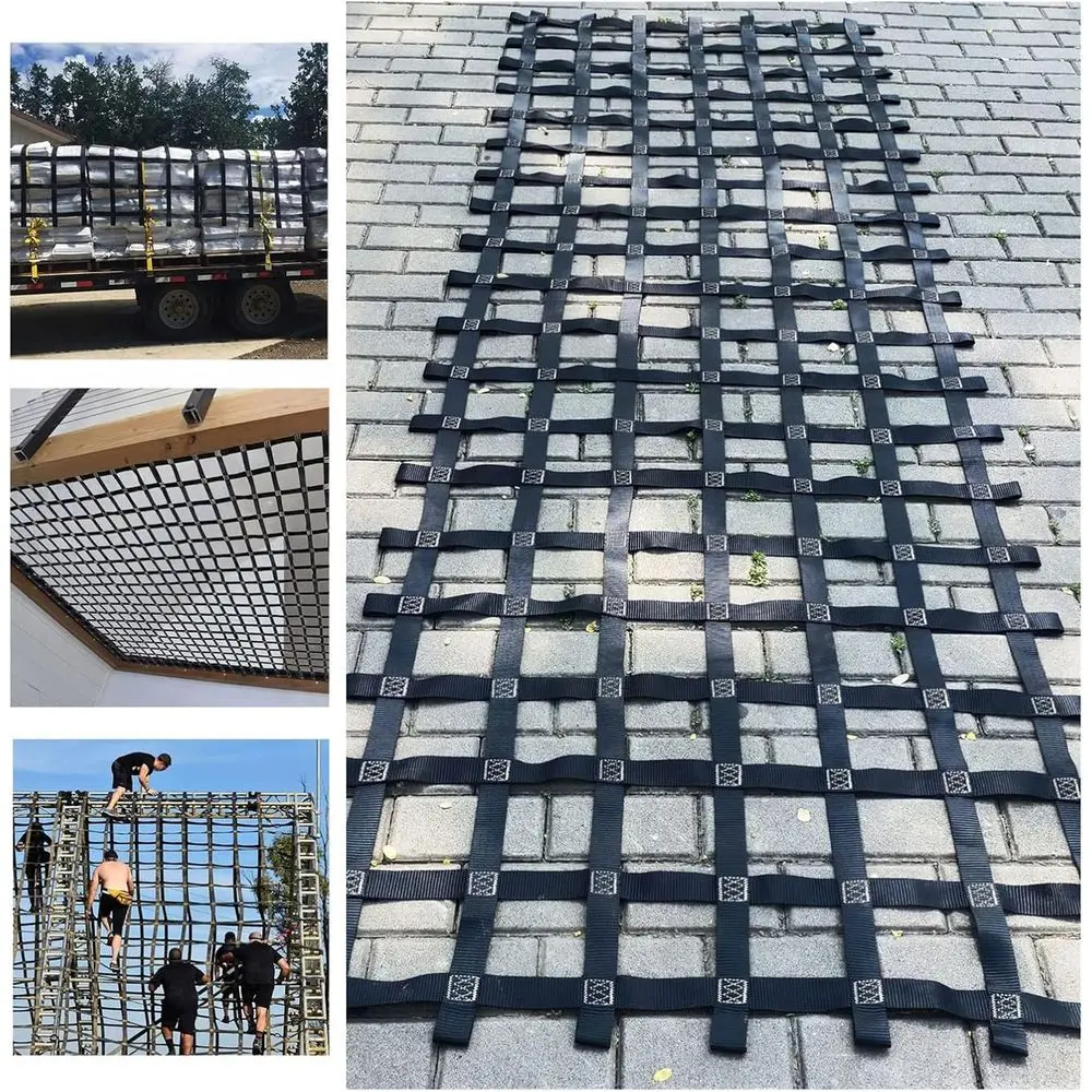 

Настраиваемая сетка для скалолазания для игровых площадок, наборов качелей и домов на дереве — идеально подходит для детских курсов с препятствиями и приключений на свежем воздухе