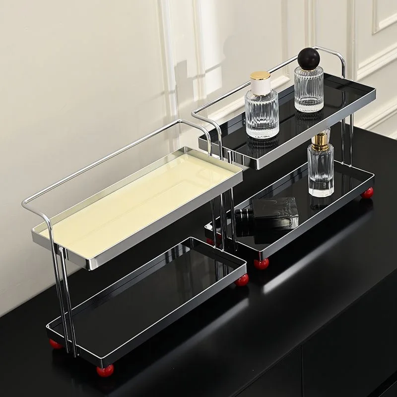 

Настольный органайзер Ins Sle из кованого железа и акрила для кофейных чашек, косметики и домашней организации