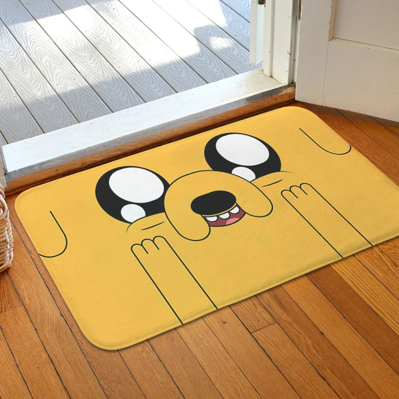 Hallway Porch Foot Mat Non-slip G-Adventure Time Custom Doormat Entrance Door Balcony Kitchen Rug Living Room Floor Carpet Home