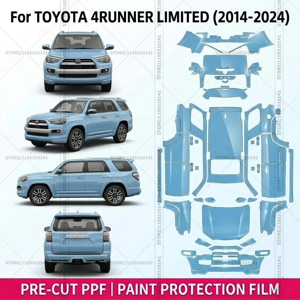 

For Toyota 4Runner Limited 2014-2024Pre-Cut Paint Protection Film PPF Transparent Bumper Protector Automotive Clear Bra Car Film