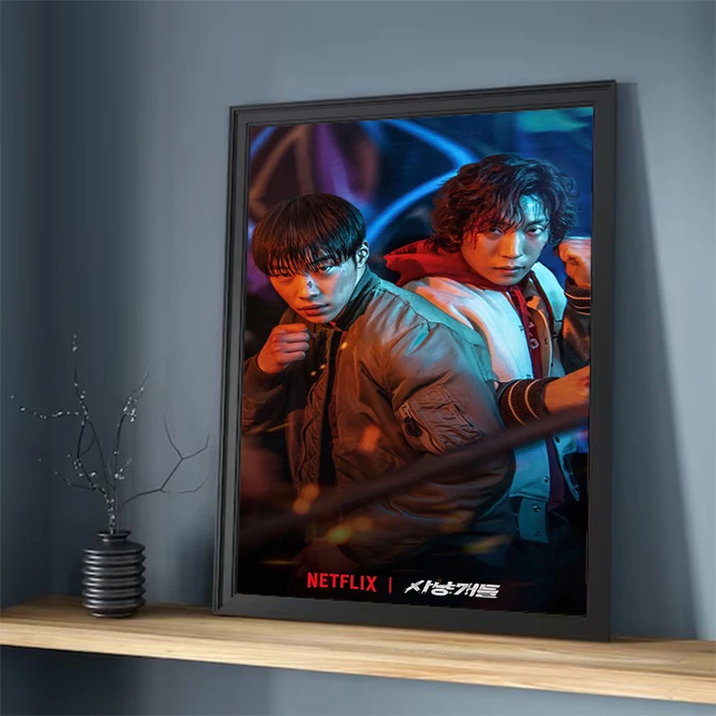 

for Home and Decoration Room Decor Man 1pc Bloodhounds Movie Poster Minimalist Vintage Wall Posters Decorative Paintings